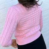 ASTR The Label Tops - Sweaters ASTR Pearl Button Cardigan In Pink