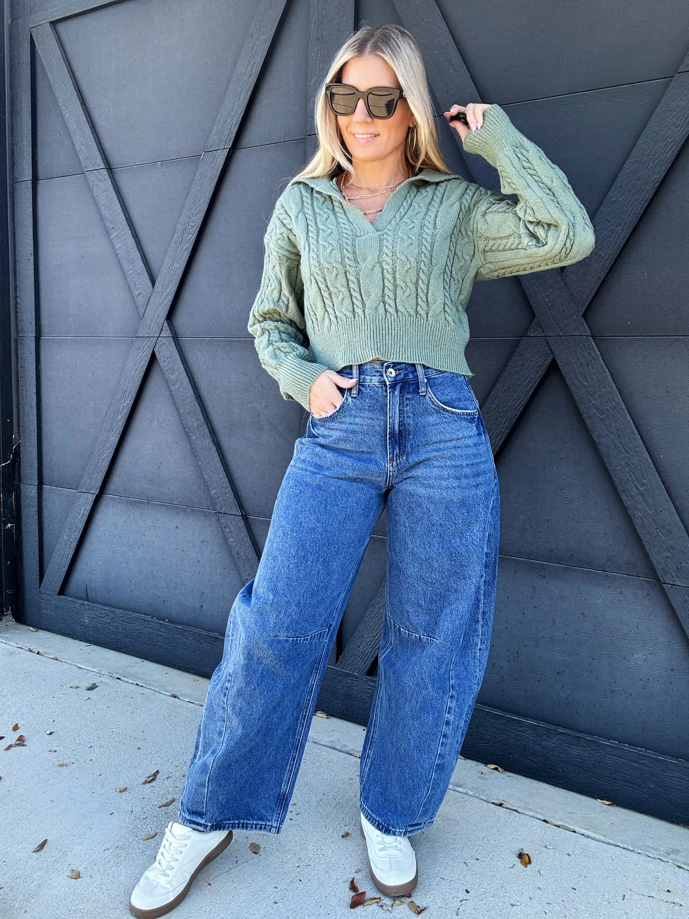 Bayeas Katia Tailored Barrel Leg Jeans – Infinity Raine