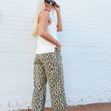 blu pepper Bottoms - Pants Drawstring Barrel Pants In Leopard