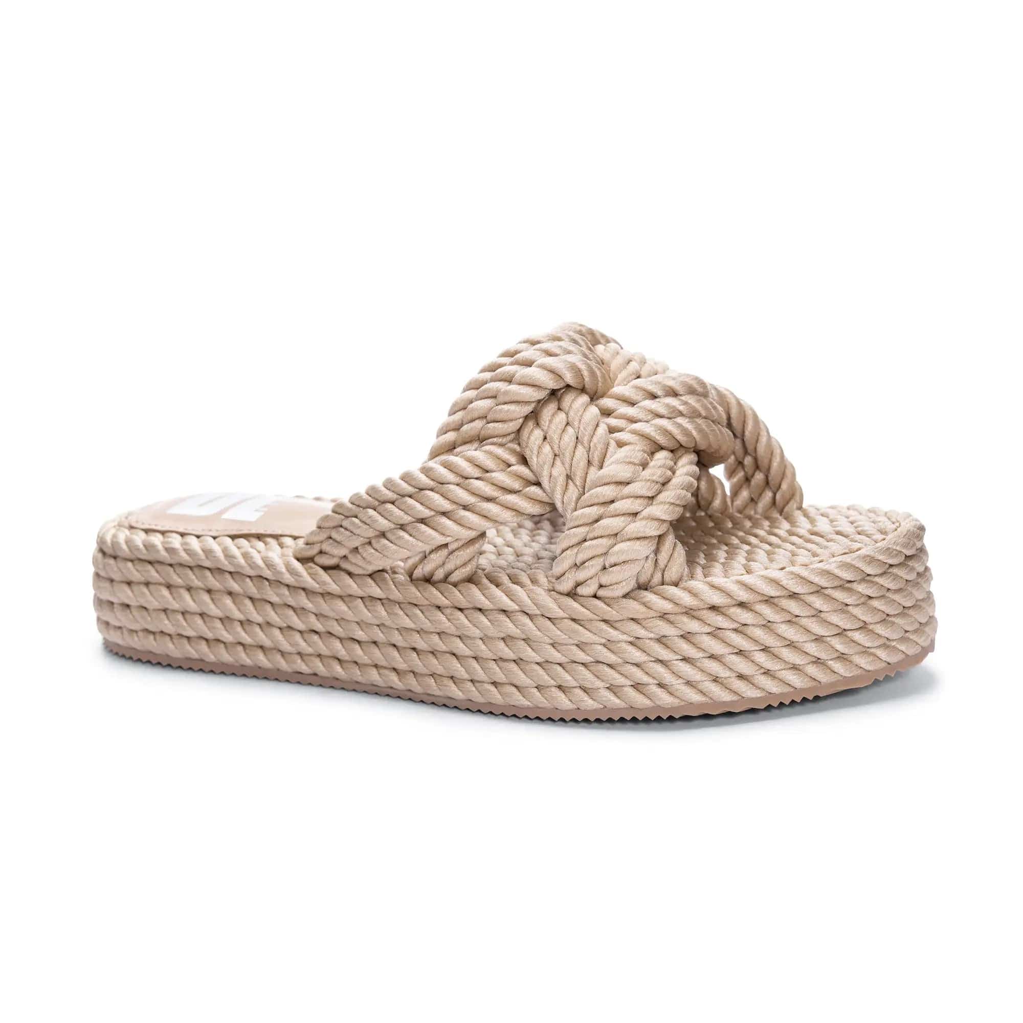 Dirty Laundry Knotty Casual Sandal In Natural - Infinity Raine