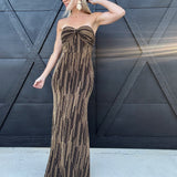 Flying Tomato Dresses Metallic Woven Maxi Dress In Gold
