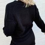 French Connection Outerwear - Cardigans French Connection Pearl Bow Cardigan In Black