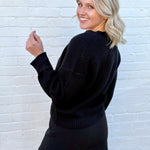 French Connection Outerwear - Cardigans French Connection Pearl Bow Cardigan In Black