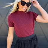 French Connection Tops - Blouses French Connection Vhari Top In Cabernet