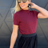French Connection Tops - Blouses French Connection Vhari Top In Cabernet