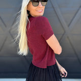 French Connection Tops - Blouses French Connection Vhari Top In Cabernet