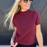 French Connection Tops - Blouses French Connection Vhari Top In Cabernet