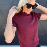French Connection Tops - Blouses French Connection Vhari Top In Cabernet