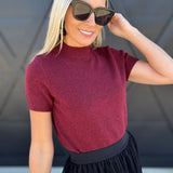 French Connection Tops - Blouses French Connection Vhari Top In Cabernet