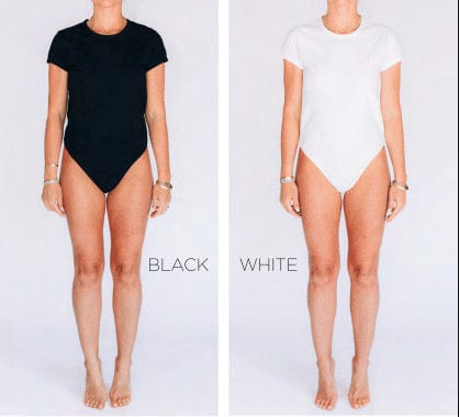 Hancock Bedford Crewneck Bodysuit In Black - Infinity Raine