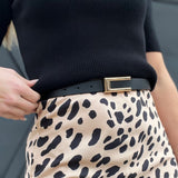 Leather Skinny Dress Belt-More Colors - Infinity Raine