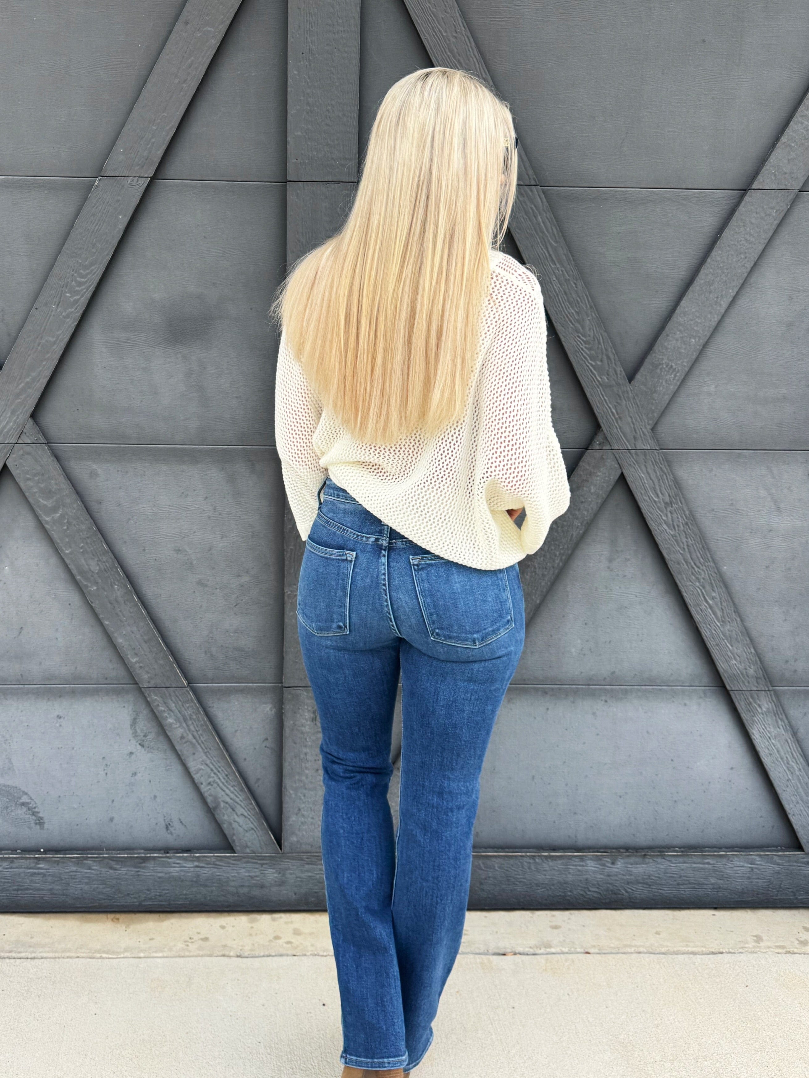 L.T.J. Pencil Leg Jean In Dark - Infinity Raine