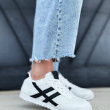 Retro Sport Sneaker In White - Infinity Raine