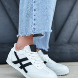 Retro Sport Sneaker In White - Infinity Raine