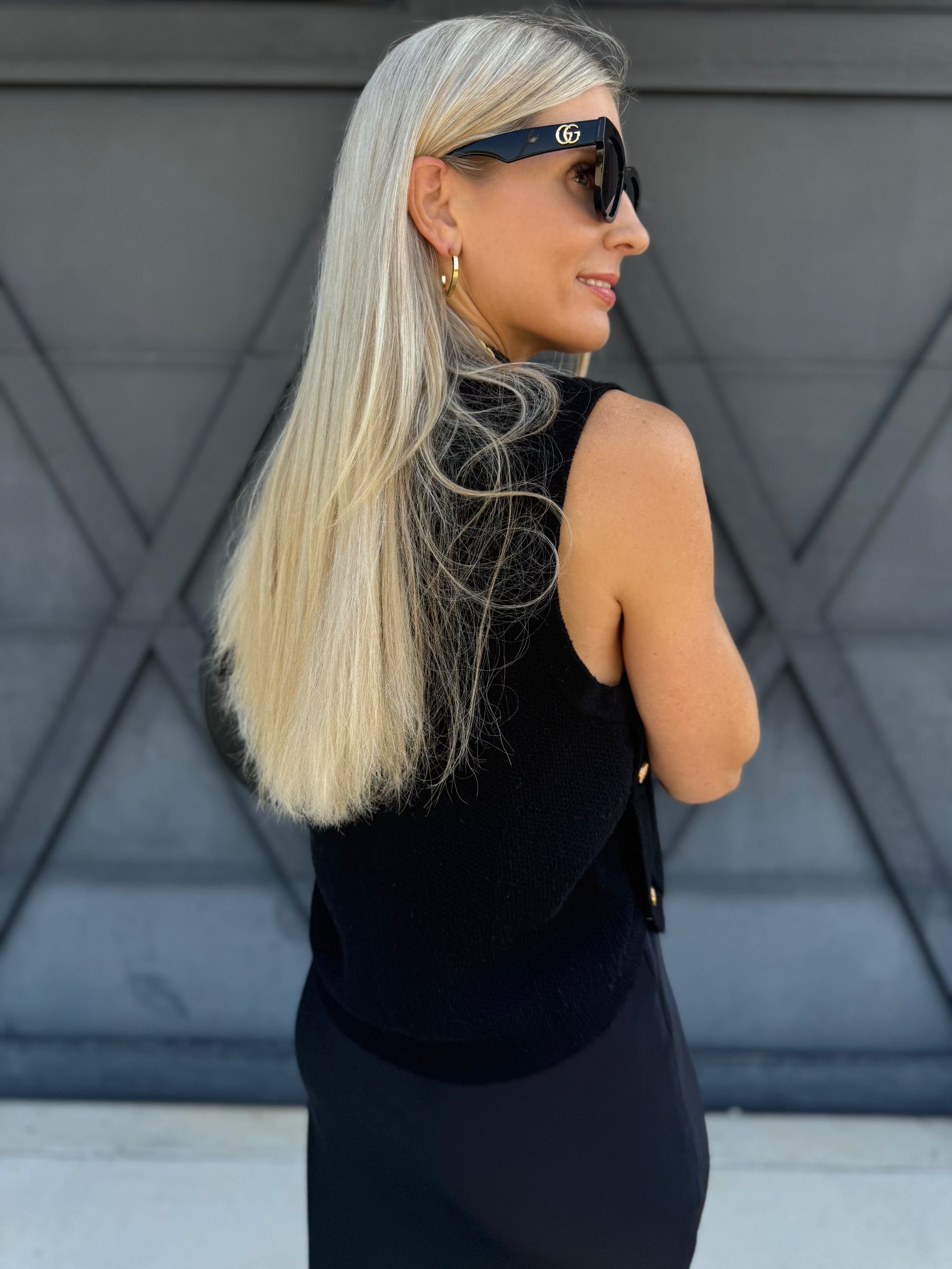 Mock Neck Sweater Top In Black - Infinity Raine