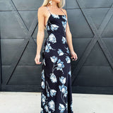 Lulus Dresses Cori Cross Back Maxi Dress In Black