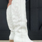 Next Level Cowgirl Boots In White - Infinity Raine