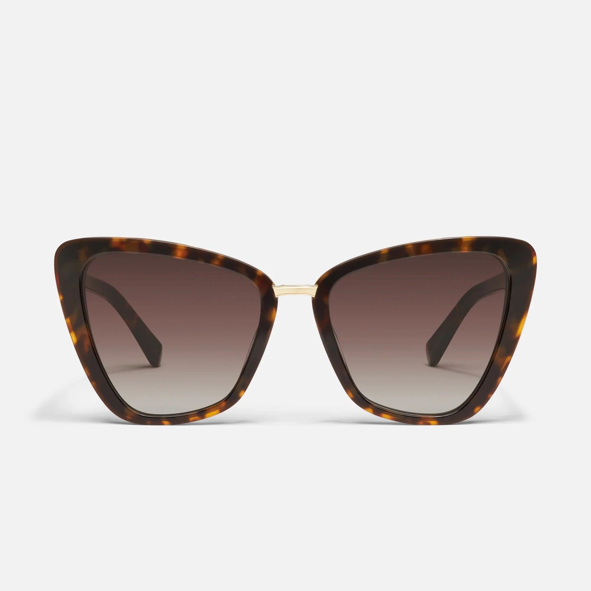 QUAY All Talk Sunnies In Neutral Tort - Infinity Raine