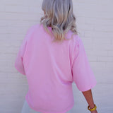Love And Rock Tee In Pink - Infinity Raine