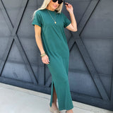 RicherPoorer Relaxed Tee Dress In Rainforest - Infinity Raine