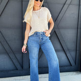 Risen Mid Rise Wide Leg In Medium - Infinity Raine