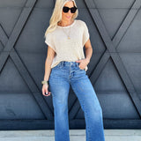 Risen Mid Rise Wide Leg In Medium - Infinity Raine