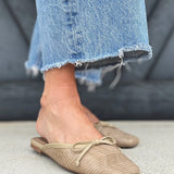 Shu Shop Andrea Mule In Natural Woven - Infinity Raine