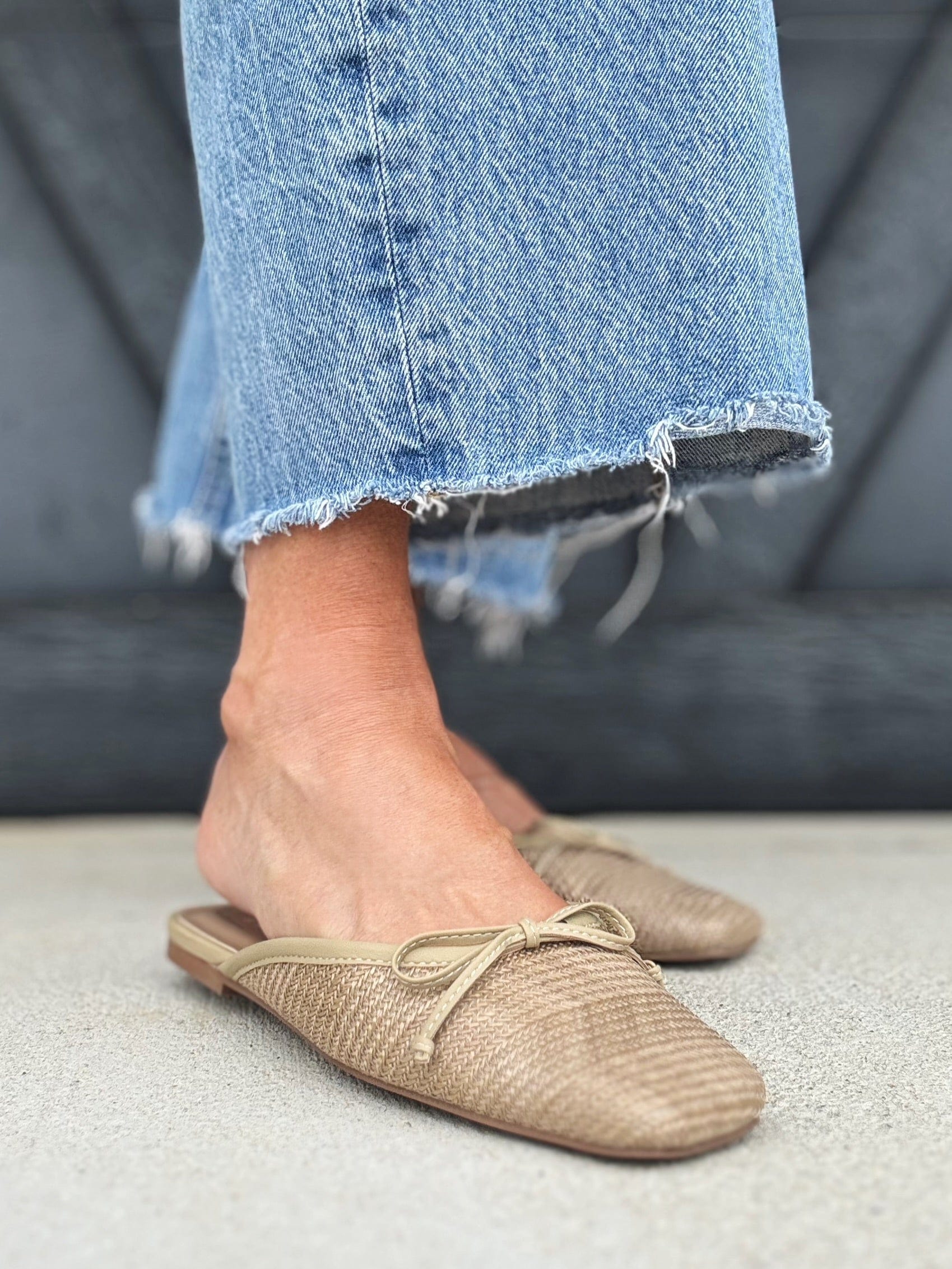 Shu Shop Andrea Mule In Natural Woven - Infinity Raine