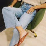 Shu Shop Athena Mules In Brown Lizard - Infinity Raine