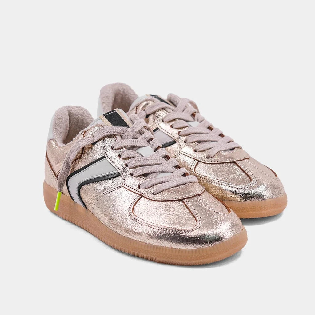 Shu Shop Sylvia Sneaker In Gold - Infinity Raine