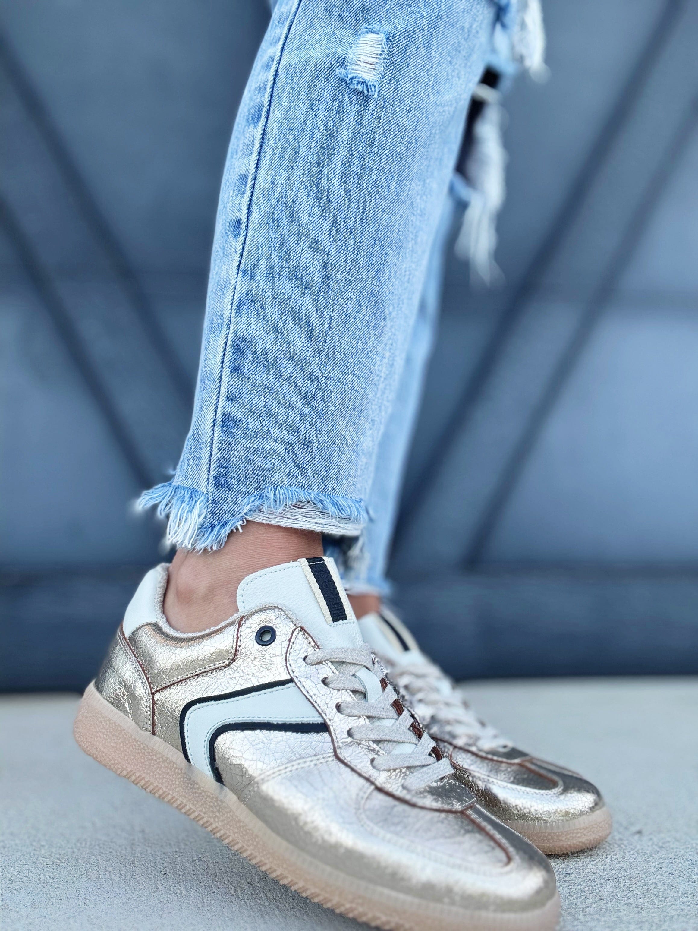 Shu Shop Shoes - Sneakers Shu Shop Sylvia Sneaker In Gold