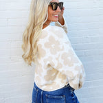 So Me Tops - Sweaters Daisy Sweater Top In Oatmeal