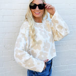 So Me Tops - Sweaters Daisy Sweater Top In Oatmeal
