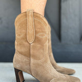 Steve Madden Josefine Suede Western Booties - Infinity Raine