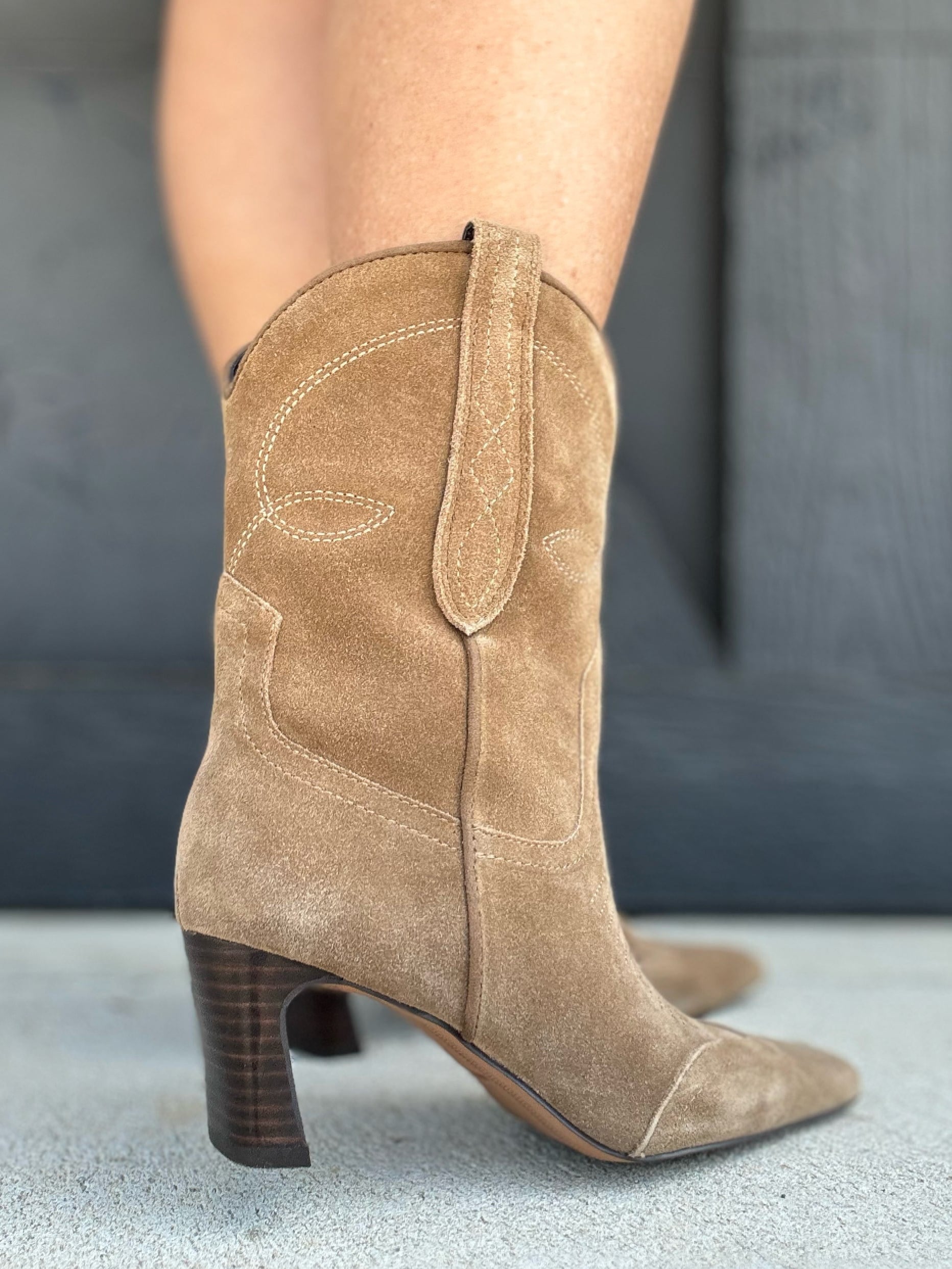 Steve Madden Josefine Suede Western Booties - Infinity Raine