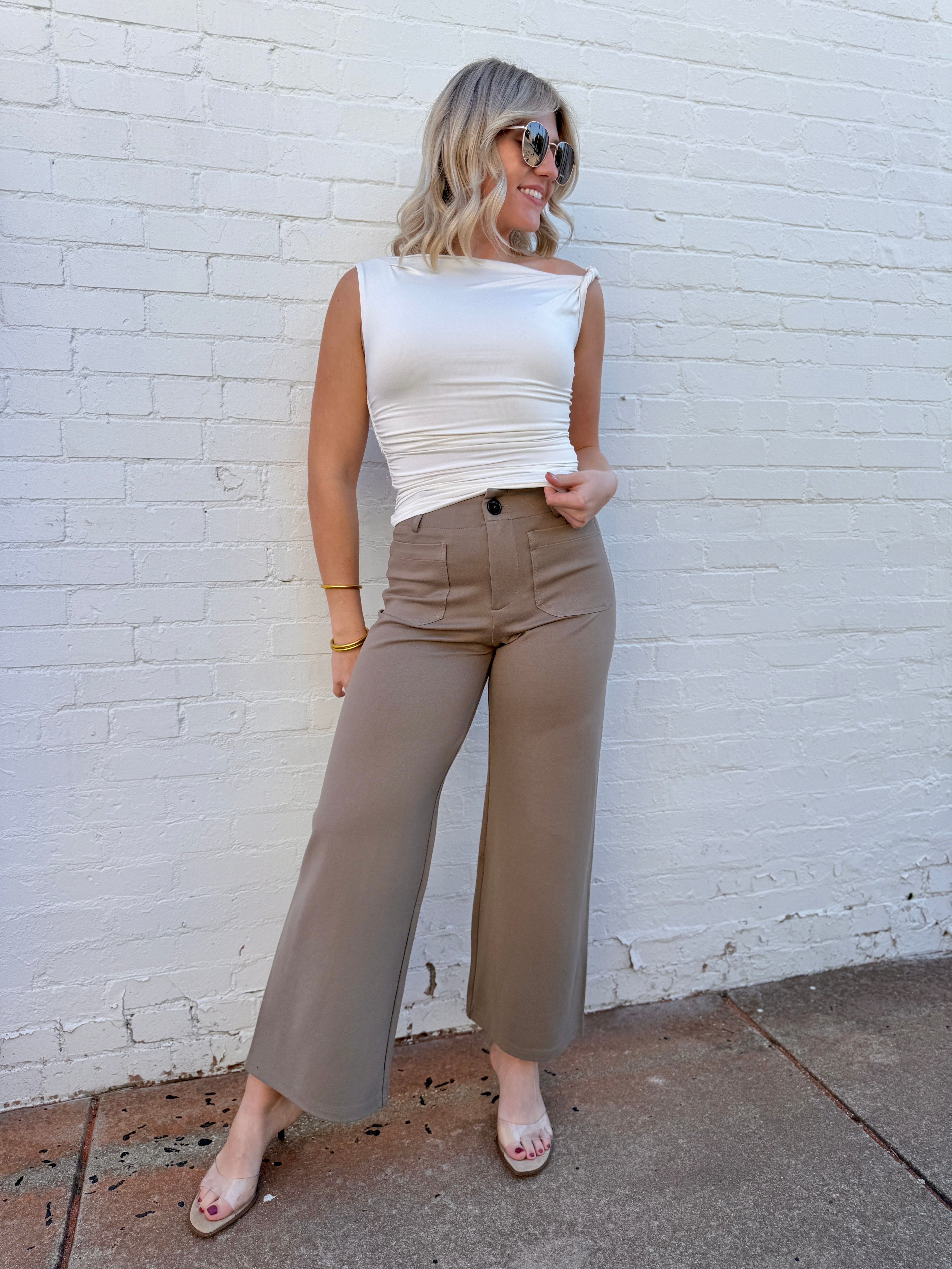 The Workshop Studio Tops - Blouses Asymmetrical Top In Ivory