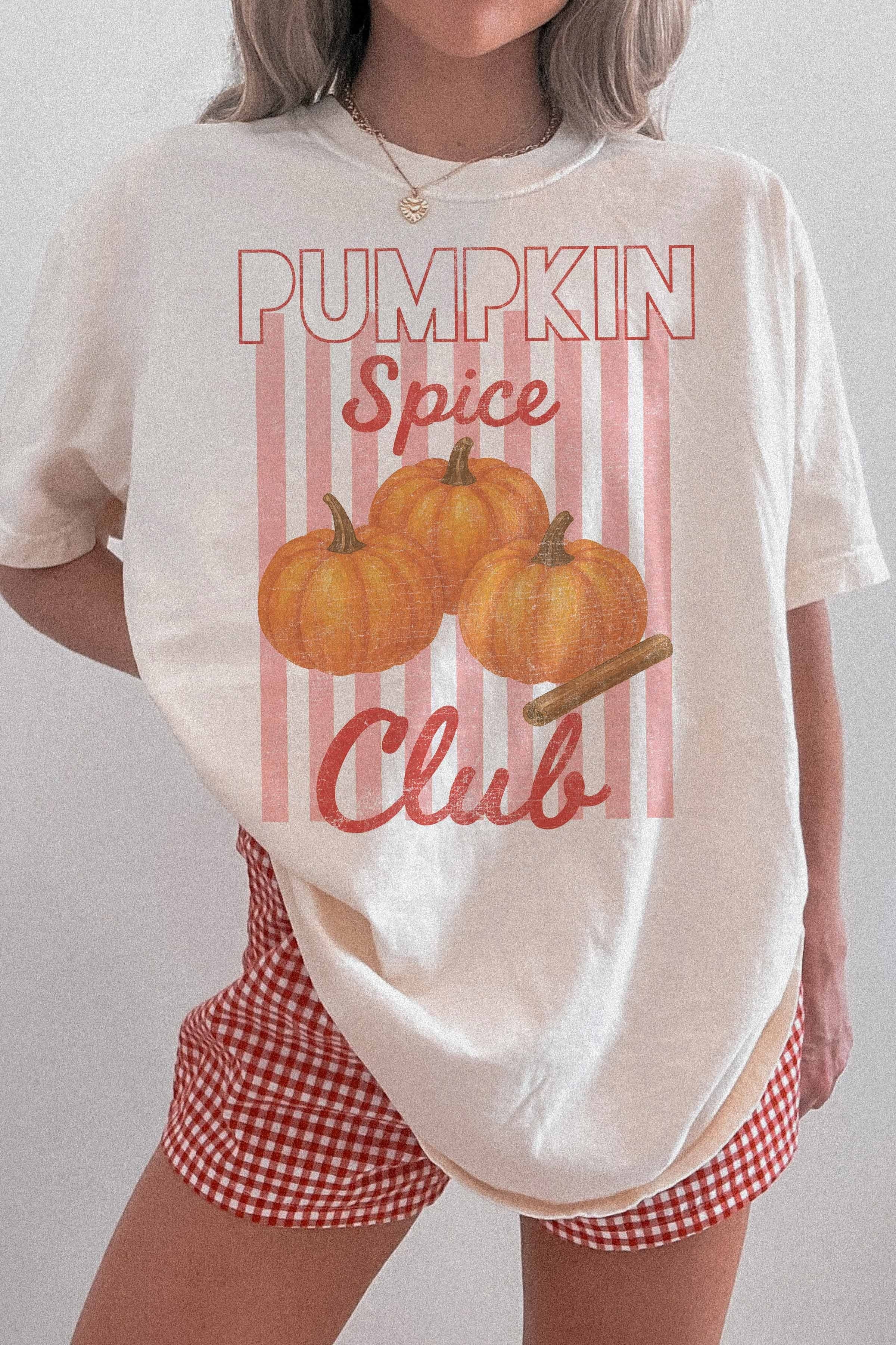 Pumpkin Spice Graphic Tee In Ivory - Infinity Raine