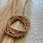 Gold & Silver Beaded Bracelet Stack - Infinity Raine