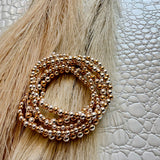 Gold & Silver Beaded Bracelet Stack - Infinity Raine