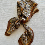 Chic Accent Scarf In Cocoa - Infinity Raine
