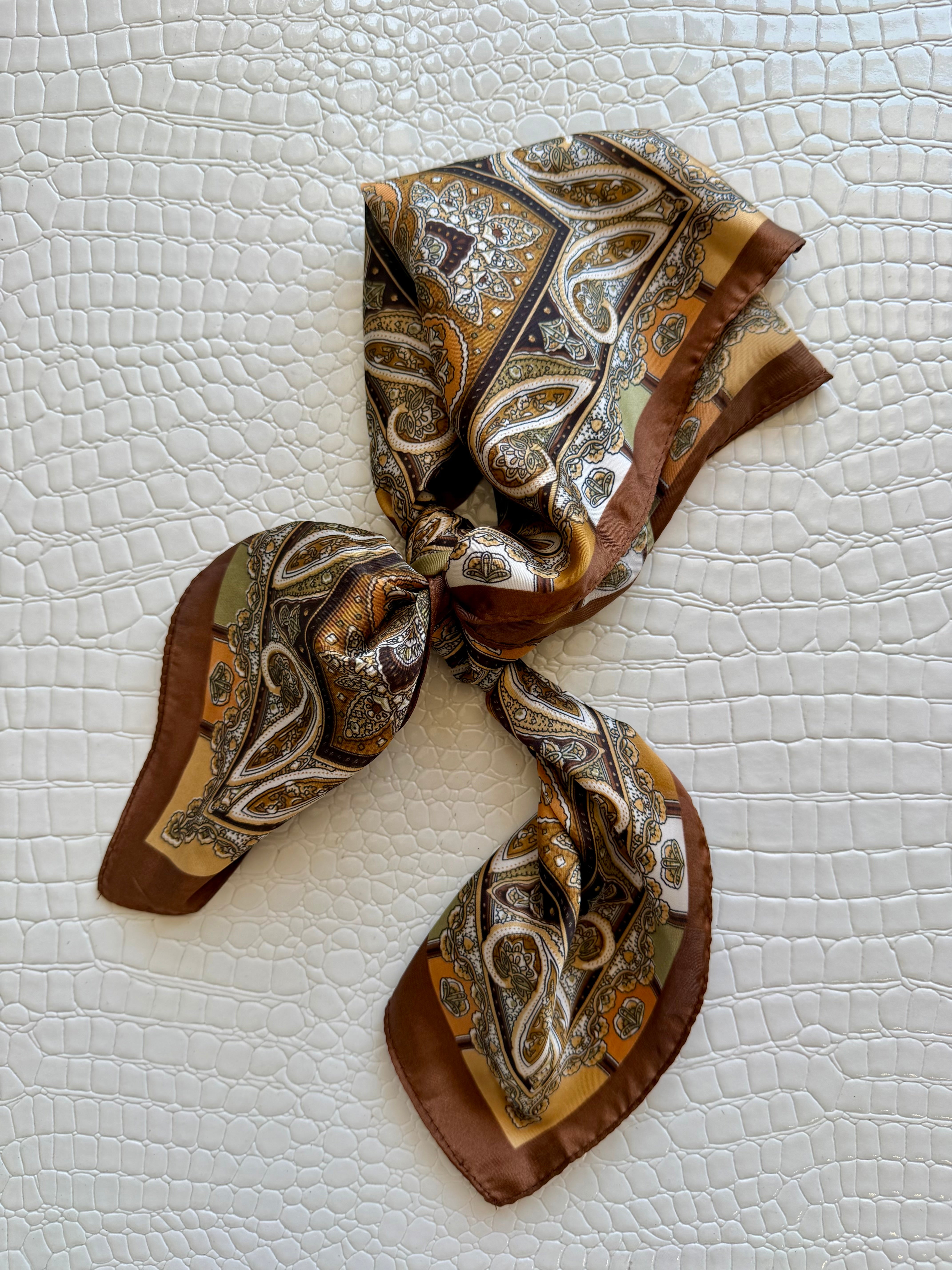 Chic Accent Scarf In Cocoa - Infinity Raine