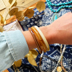 Marbled Stone Bangle Stack - Infinity Raine