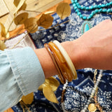 Marbled Stone Bangle Stack - Infinity Raine