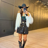 Sequin Dreams Bubble Mini Dress