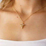 Cross With Crown Necklace - Infinity Raine