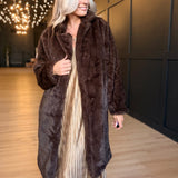 Shyloh Fur Coat In Oak