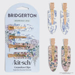 Bridgerton X Kitsch Creaseless Clips in Toile in Bloom - Infinity Raine