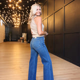 L.T.J. Dark Paola Wide Leg Jeans