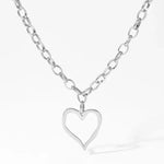 18K Stainless Steel Tarnish Free Heart Necklace - Infinity Raine