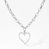 18K Stainless Steel Tarnish Free Heart Necklace - Infinity Raine